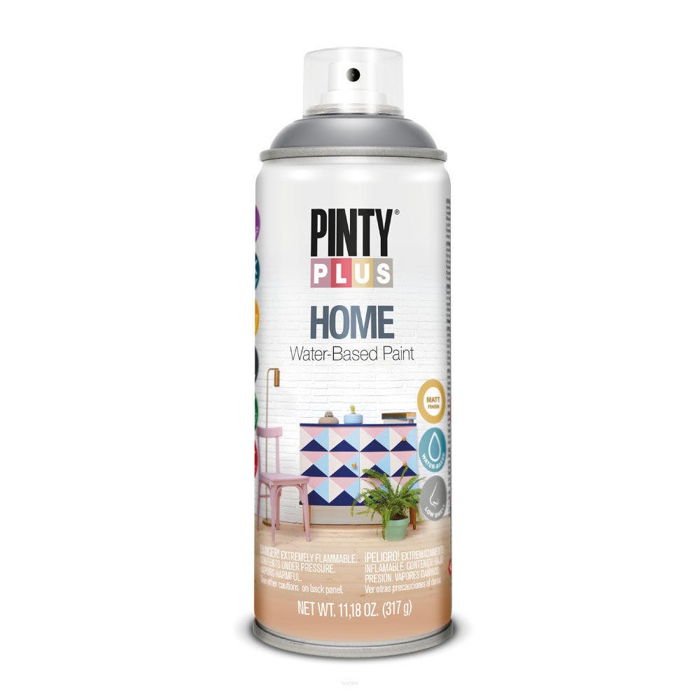 Dekoracyjna farba w sprayu Pintyplus HOME kolor ciemny szary