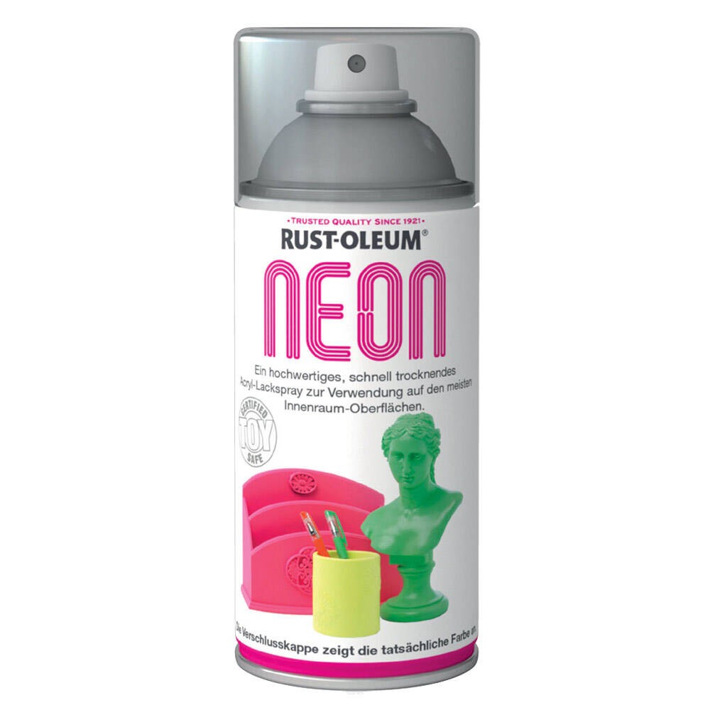 Neonowa farba dekoracyjna w spray Rust-Oleum kolor różowy