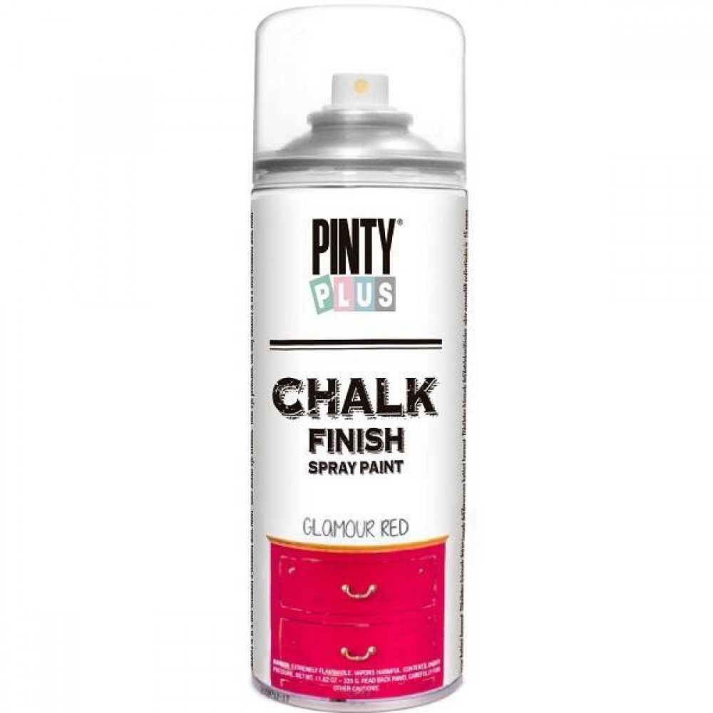 PintyPlus Chalk Finish wodna farba kredowa do mebli w sprayu kolor czerwony magenta