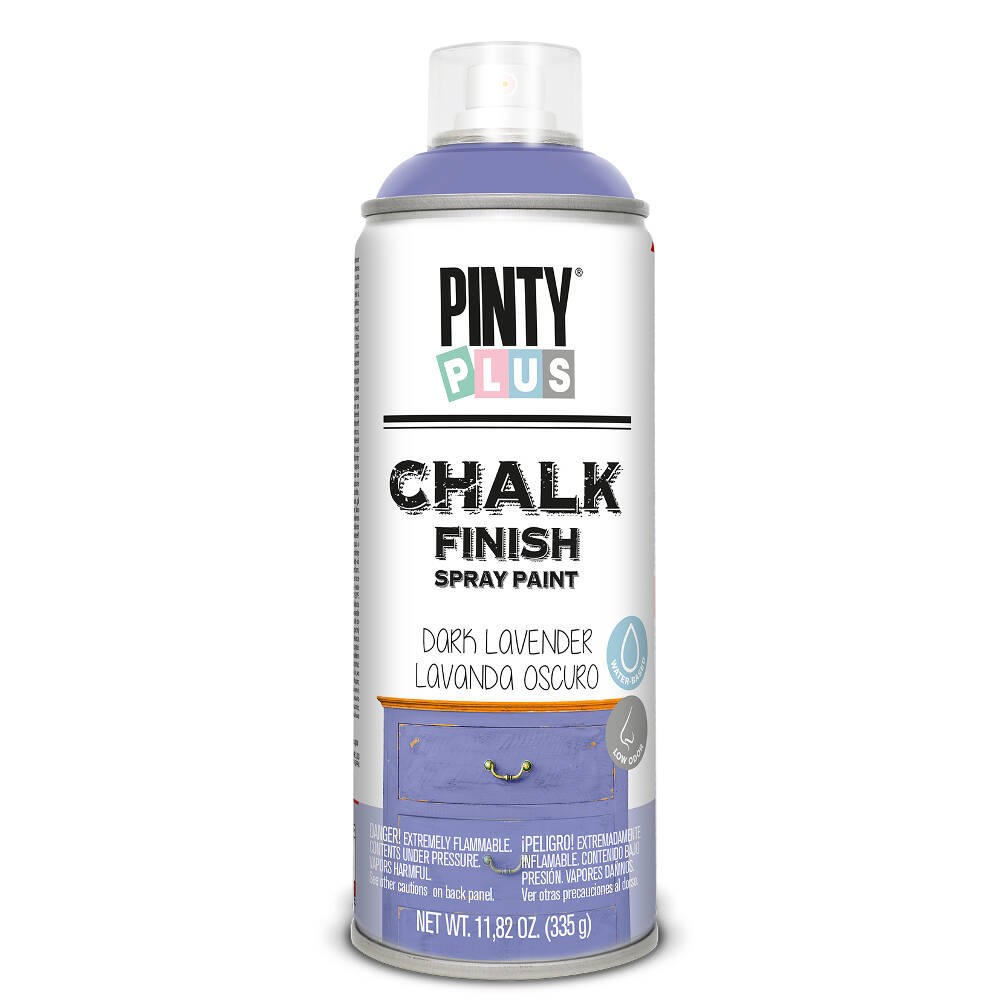 PintyPlus Chalk Finish wodna farba kredowa do mebli w sprayu kolor lawendowy ciemny