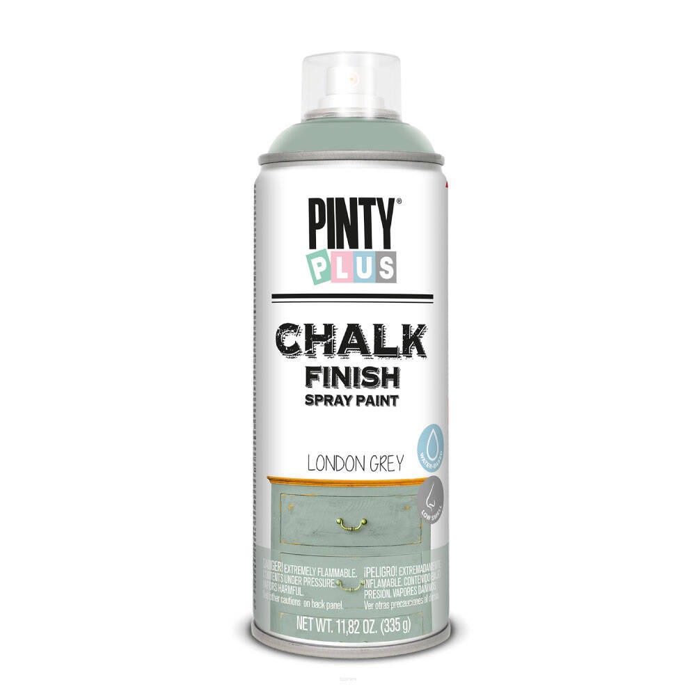 PintyPlus Chalk Finish wodna farba kredowa do mebli w sprayu kolor london gray