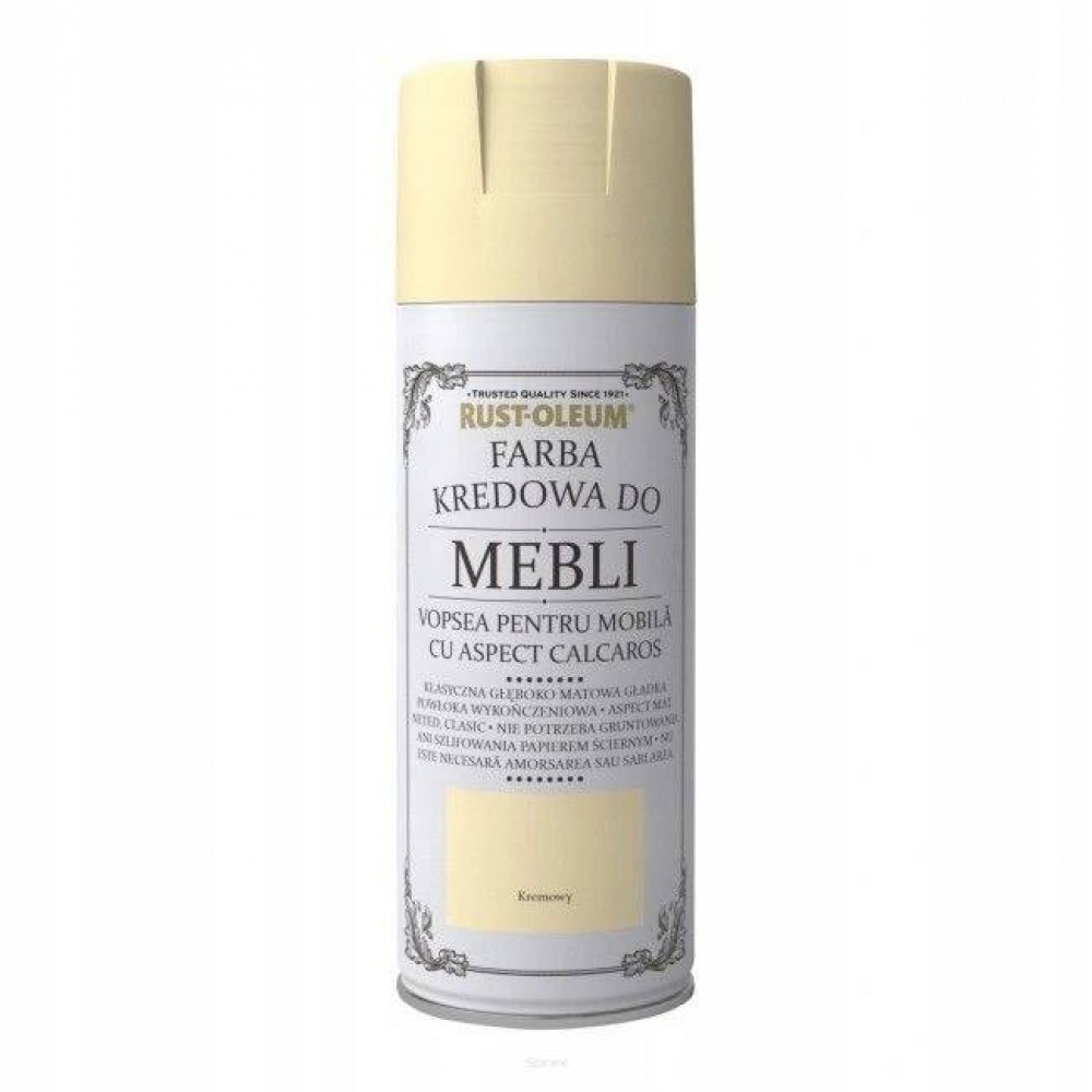 RustOleum Chalky Furniture spray - farba Kredowa do mebli kolor kremowy